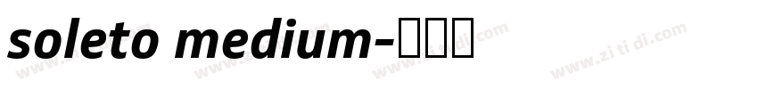 soleto medium字体转换